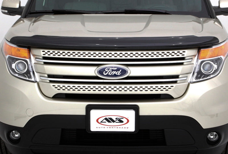 AVS Stone/Bug Deflectors AVS 11-15 Ford Explorer (Excl. Sport Model) High Profile Bugflector II Hood Shield - Smoke