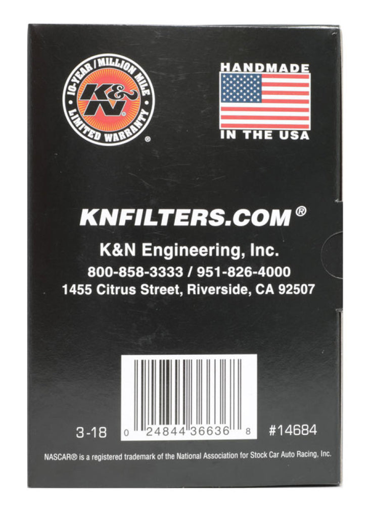 K&N Engineering Air Filters - Universal Fit K&N Universal Round Clamp-On Air Filter 3in Flange ID x 6in Base OD x 4.625in Top OD x 3in Height