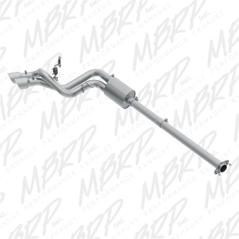 MBRP Catback MBRP 09-14 Ford F150 Pre-Axle 4.5in OD Tips Dual Outlet T409 3in Cat Back Exhaust
