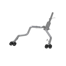 Load image into Gallery viewer, MBRP Catback MBRP 19-21 Chevy Silverado 1500 6.2L 2.5in Dual Split Rear Cat Back w/ Quad Carbon Fiber Tips- T304