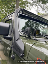 Load image into Gallery viewer, Go Rhino Light Mounts Go Rhino 18-20 Jeep Wrangler JL/JLU/Gladiator JT XE Windshield Light Bar Mount - 50in Single Row