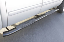 Load image into Gallery viewer, LUND Nerf Bars Lund 01-13 Chevy Silverado 1500 Crew Cab 5in. Oval Curved Steel Nerf Bars - Black