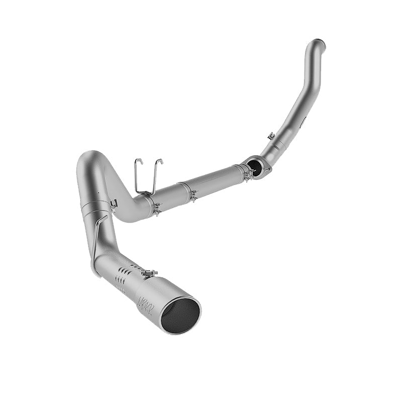 MBRP Downpipe Back MBRP 08-10 Ford 6.4L F250/350/450 4 inch Filter Back Single Side Exit Aluminum and Down Pipe