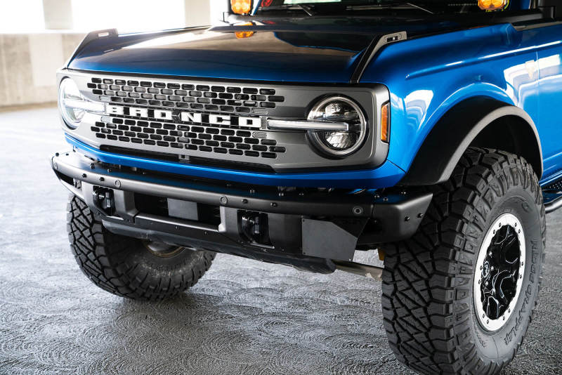 DV8 Offroad License Plate Relocation DV8 Offroad 21-22 Ford Bronco Factory Front Bumper License Relocation Bracket - Side