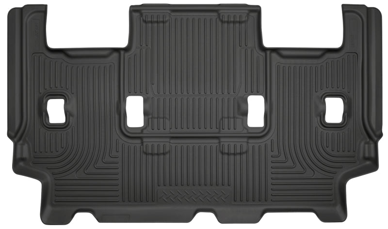 Husky Liners Floor Mats - Rubber Husky Liners 07-10 Ford Expedition/Lincoln Navigator WeatherBeater 3rd Row Black Floor Liner