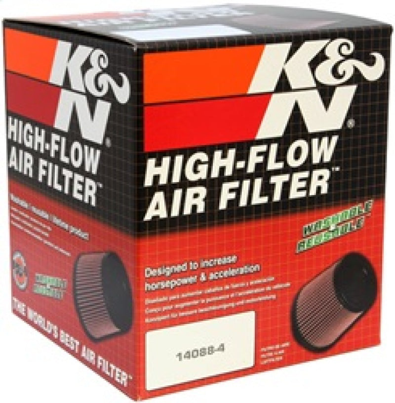 K&N Engineering Air Filters - Universal Fit K&N Filter Universal X Stream Clamp-On 3 inch Flange 6 inch Base  5 inch Top 5 9/16 inch Height