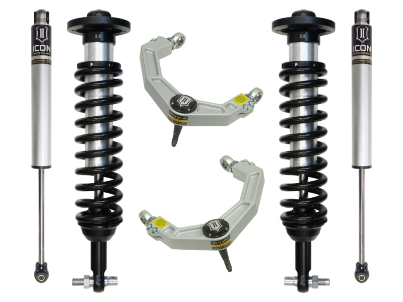 ICON Coilovers ICON 2015+ Ford F-150 2WD 0-3in Stage 2 Suspension System w/Billet Uca