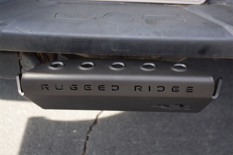Rugged Ridge Skid Plates Rugged Ridge 07-23 Jeep Wrangler JK/JKU/JL/JLU & 20-23 Gladiator Hitch Skid Plate 2in. Rec - Tex Blk