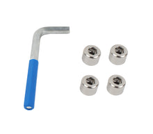 Load image into Gallery viewer, Kentrol Doors Kentrol 97-06 Jeep OEM Anti-Theft Door Nuts Wrangler TJ - Polished Silver