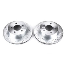 Load image into Gallery viewer, PowerStop Brake Rotors - Slot &amp; Drilled Power Stop 99-01 Jeep Cherokee Front Evolution Drilled &amp; Slotted Rotors - Pair