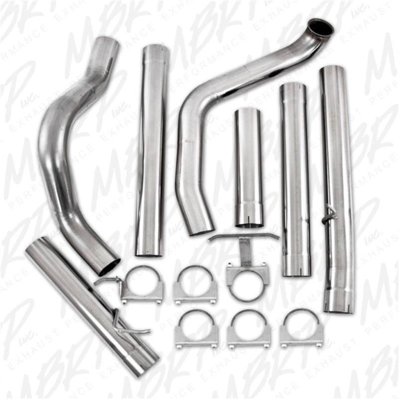 MBRP Turbo Back MBRP 1999-2003 Ford F-250/350 7.3L 4in Turbo Back Single No Muffler T409 SLM Series Exhaust System