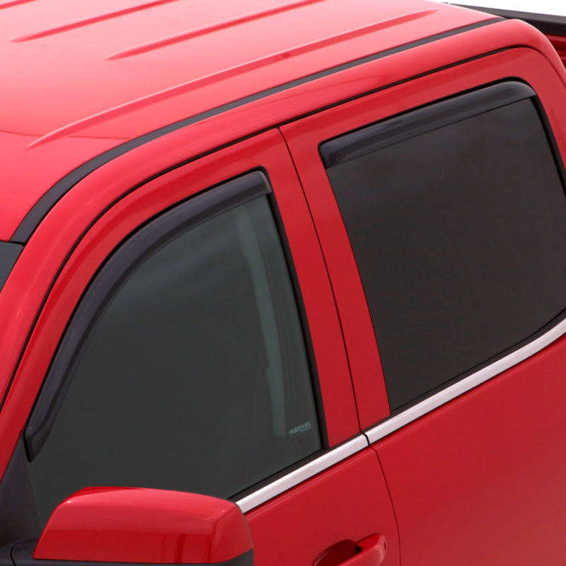 AVS Wind Deflectors AVS 07-18 Toyota Tundra Crewmax Ventvisor In-Channel Front & Rear Window Deflectors 4pc - Smoke
