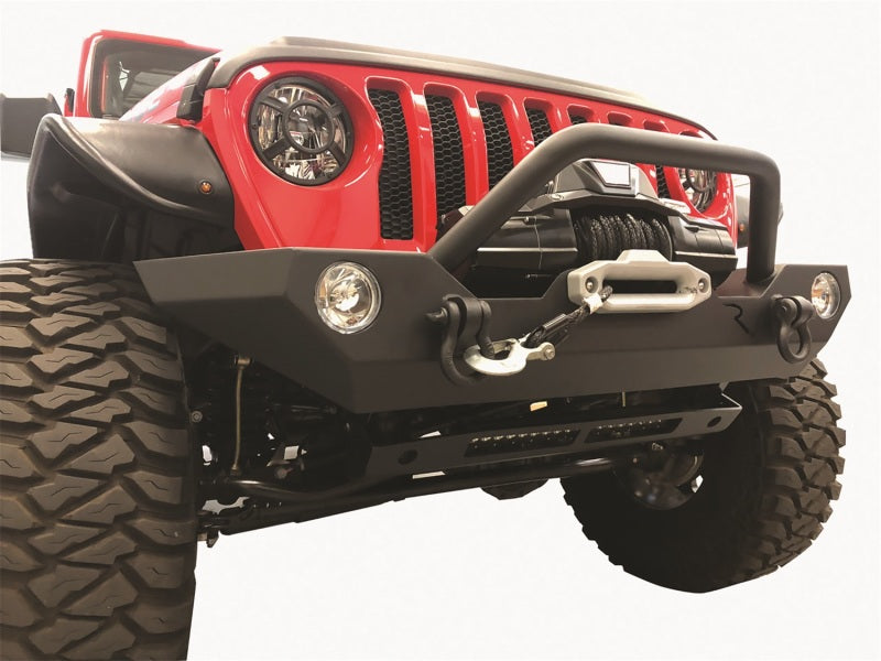 Rampage Bumpers - Steel Rampage 07-22 Jeep Wrangler JL/JK & 20-22 Gladiator JT Rock Rage Front Bumper - Black