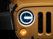 Load image into Gallery viewer, Raxiom Headlights Raxiom 97-18 Jeep Wrangler TJ/JK 7-Inch LED Headlights w/ Halos- Black Housing (Clear Lens)