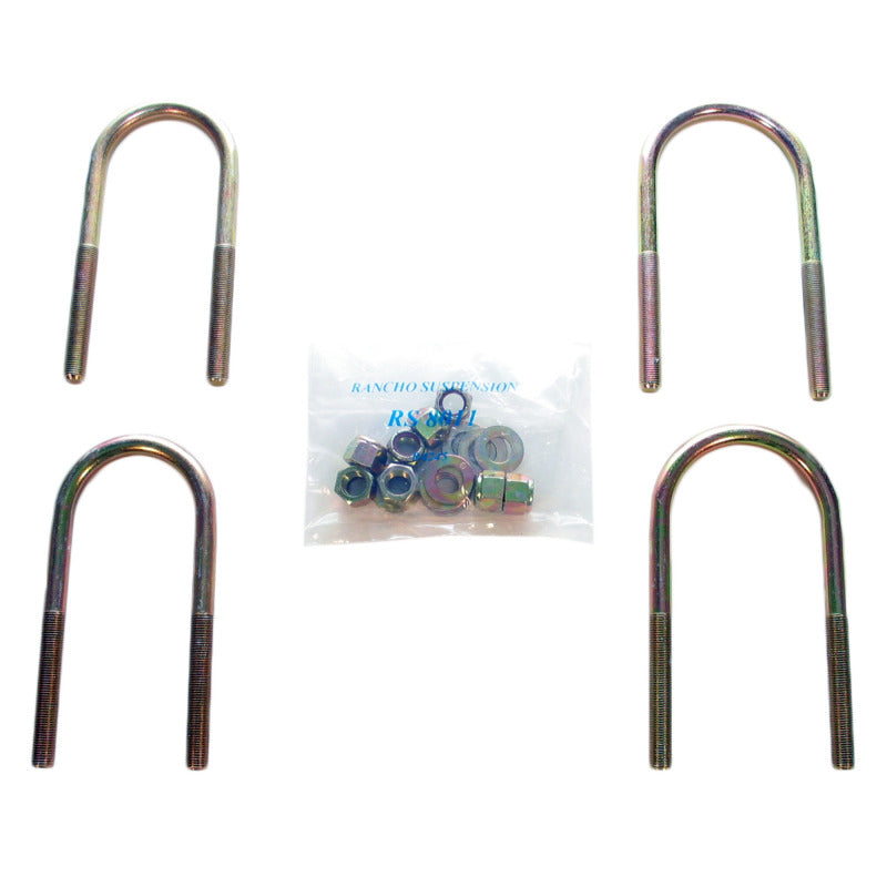 Rancho Bolts Rancho 87-95 Jeep Wrangler Front U-Bolt Kit