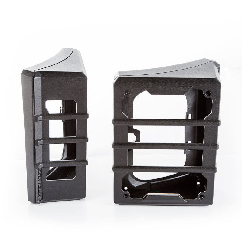Rugged Ridge Light Covers and Guards Rugged Ridge 07-18 Jeep Wrangler JK Black Elite Tail Light Guards