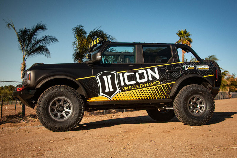 ICON Suspension Arms & Components ICON 2021+ Ford Bronco Billet Rear Upper Adjustable Link Kit