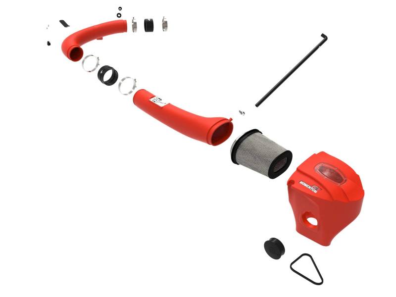 aFe Air Filters - Universal Fit aFe Momentum GT Dry S Stage-2 Intake System 11-15 Dodge Challenger/Charger V6-3.6L (Red)