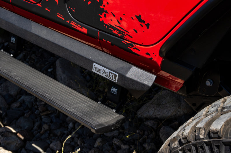 AMP Research Running Boards AMP Research 18-23 Jeep Wrangler JL 4DR (Excl. 4XE/Rubicon 392) PowerStep XL - Black