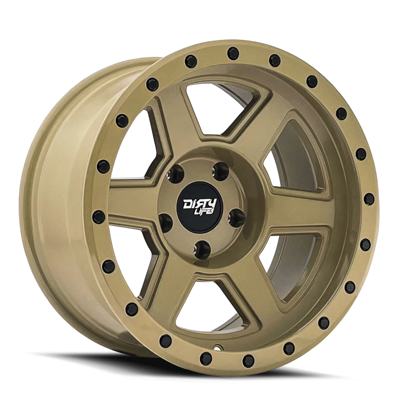 Dirty Life Wheels - Cast Dirty Life 9315 Compound 17x9 / 6x139.7 BP / -12mm Offset / 106mm Hub Desert Sand Wheel