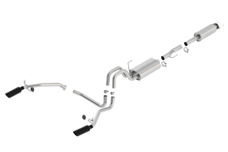 Borla Catback Borla 11-14 Ford F-150 5.0L Stainless Steel S-Type Catback Exhaust - 4in Tips Single Split Rear Exit