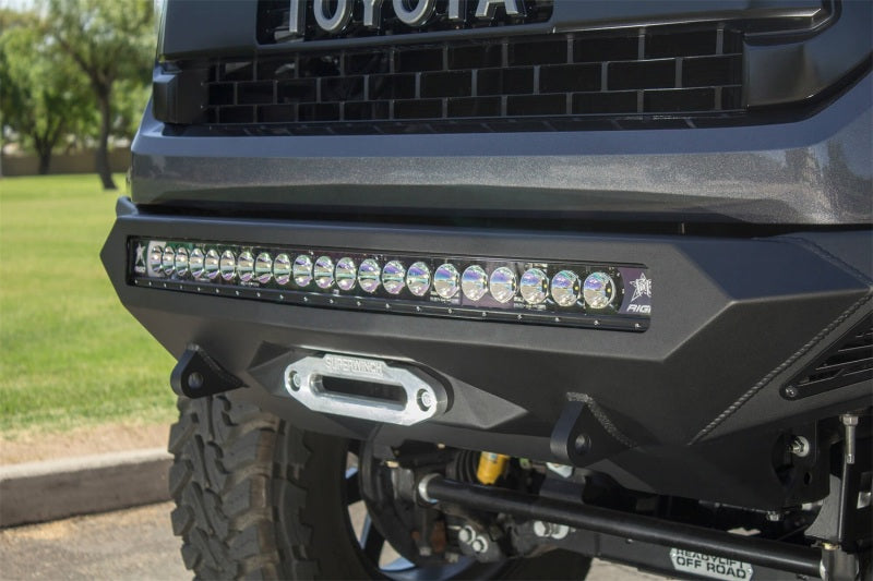 Addictive Desert Designs Bumpers - Steel Addictive Desert Designs 2014+ Toyota Tundra Stealth Fighter Front Bumper w/Winch Mount & Sensors
