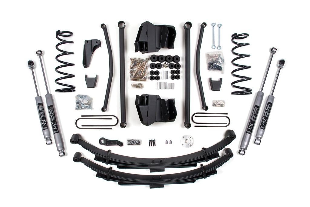 BDS Suspension Suspension Kits Manual / Leaf Springs with 4 Inch Axle / NX2 Nitro Series 8 Inch Lift Kit | Long Arm | Dodge Ram 2500/3500 (03-07) 4WD | Diesel