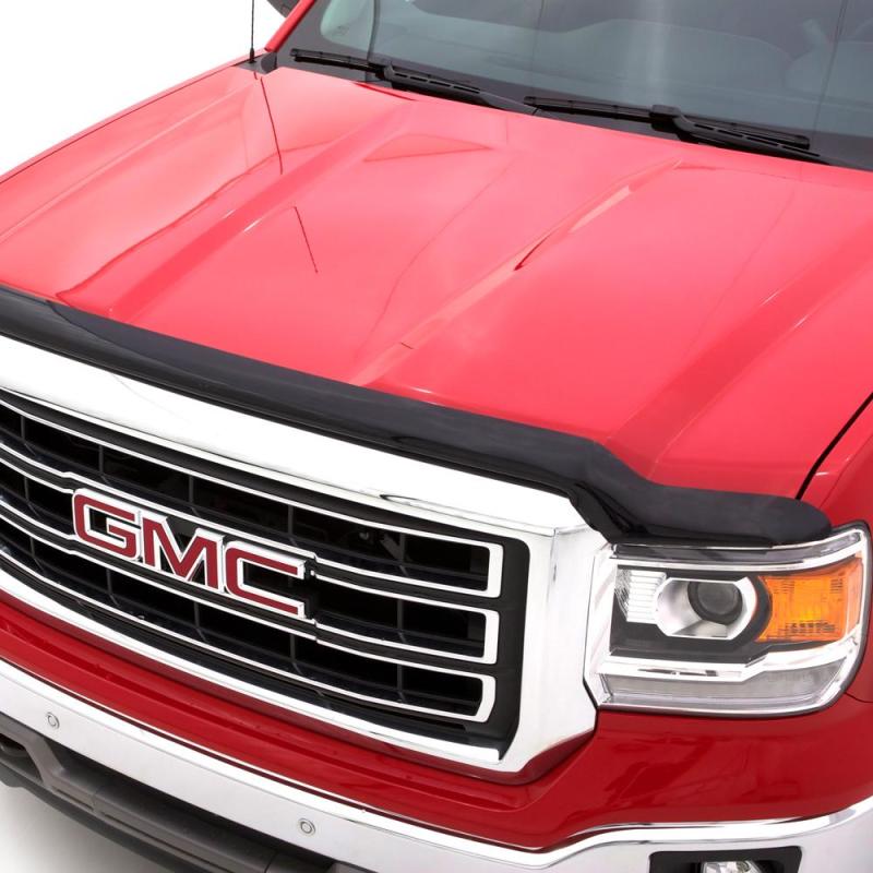 AVS Hood Deflectors AVS 14-18 GMC Sierra 1500 Hoodflector Low Profile Hood Shield - Smoke
