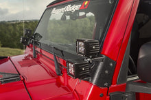 Load image into Gallery viewer, Rugged Ridge Light Mounts Rugged Ridge 97-06 Jeep Wrangler TJ Textured Black Dual A-Pillar Light Mount