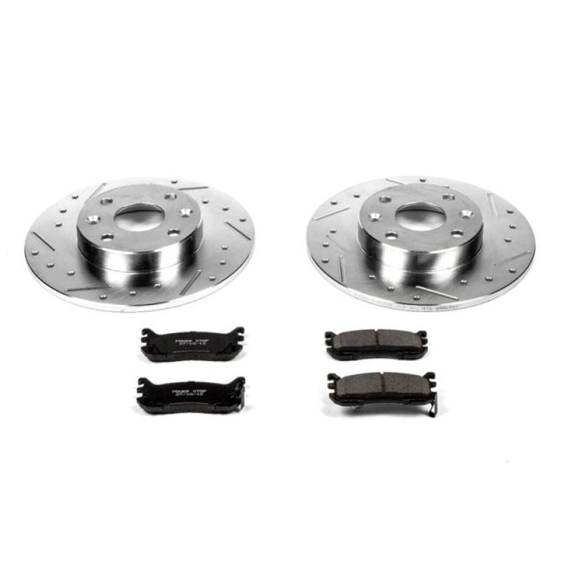 PowerStop Brake Kits - Performance D&S Power Stop 97-03 Ford Escort Rear Z23 Evolution Sport Brake Kit