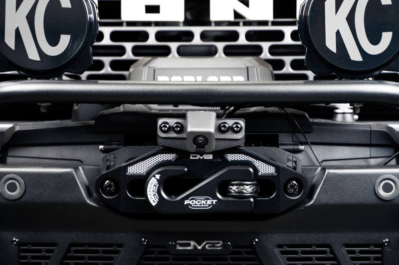 DV8 Offroad License Plate Relocation DV8 Offroad 21-23 Ford Bronco Front Camera Relocation Bracket