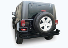 Load image into Gallery viewer, Rampage Bumpers - Steel Rampage 2007-2018 Jeep Wrangler(JK) Double Tube Rear Bumper - Black