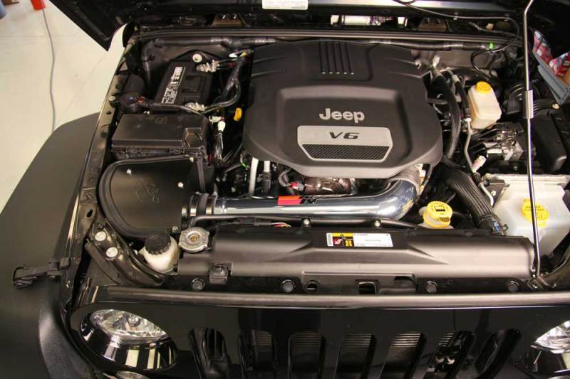 K&N Engineering Cold Air Intakes K&N 12-18 Jeep Wrangler V6-3.6L High Flow Performance Intake Kit (12-15 CARB Approved)