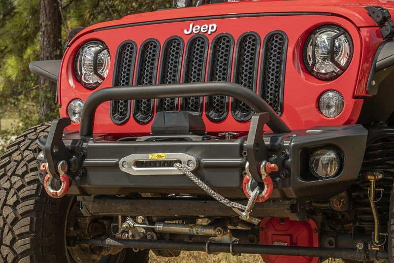 Rugged Ridge Bumpers - Steel Rugged Ridge Arcus Front Bumper Set W/ Overrider 2018 Jeep Wrangler JK