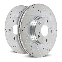 Load image into Gallery viewer, PowerStop Brake Rotors - Slot &amp; Drilled Power Stop 12-20 Jeep Grand Cherokee Front Left Evolution Drilled &amp; Slotted Rotor