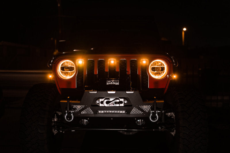 DV8 Offroad Grilles DV8 Offroad 2018+ Jeep JL Grill Amber Marker Lights