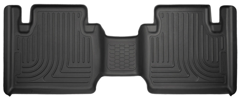 Husky Liners Floor Mats - Rubber Husky Liners 12-15 Toyota Tacoma Extended Cab WeatherBeater Second Row Black Floor Liners