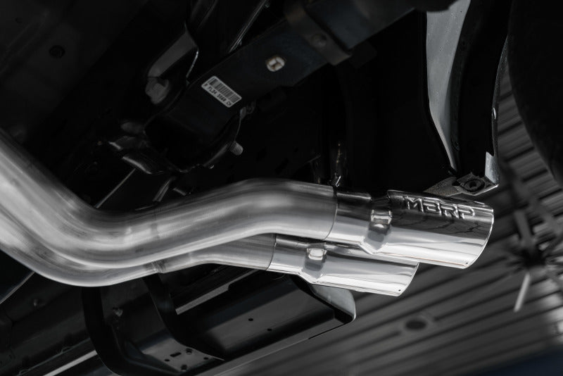 MBRP Catback MBRP 15-20 Ford F150 T409 Pre-Axle 4in OD Tips Dual Outlet 3in Cat Back Exhaust
