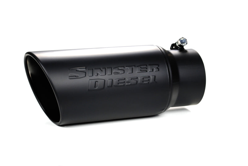 Sinister Diesel Tips Sinister Diesel Universal Black Ceramic Coated Stainless Steel Exhaust Tip (4in to 5in)