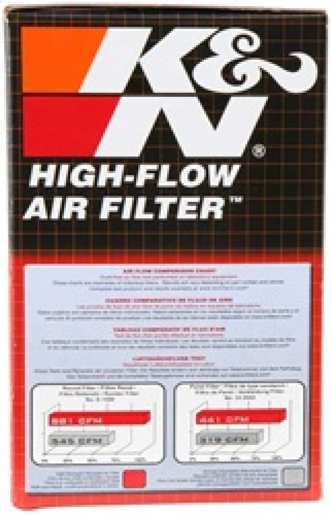 K&N Engineering Air Filters - Universal Fit K&N Filter Universal Rubber Filter 3  Flange 4 1/2 Base inch 3 1/2 inch Top 5 3/4 inch Height
