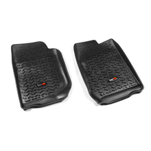 Load image into Gallery viewer, Rugged Ridge Floor Mats - Rubber Rugged Ridge Floor Liner Front Black 2007-2018 Jeep Wrangler Unlimited JK 4 Dr