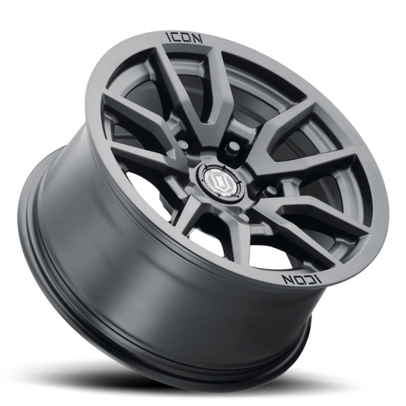 ICON Wheels - Cast ICON Vector 5 17x8.5 5x150 25mm Offset 5.75in BS 110.1mm Bore Satin Black Wheel