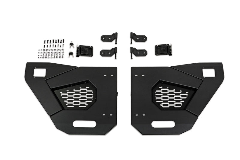 DV8 Offroad Doors DV8 Offroad 18-22 Jeep Wrangler JL/JT Spec Series Half Doors - Rear Set