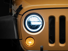 Load image into Gallery viewer, Raxiom Headlights Raxiom 97-18 Jeep Wrangler TJ/JK 7-Inch LED Headlights w/ Halos- Black Housing (Clear Lens)