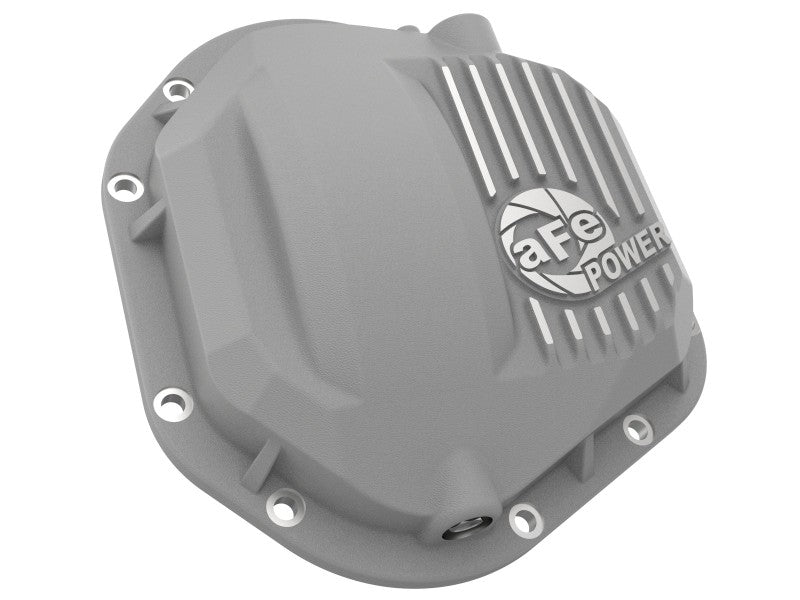 aFe Diff Covers afe Front Differential Cover (Raw; Street Series); Ford Diesel Trucks 94.5-14 V8-7.3/6.0/6.4/6.7L