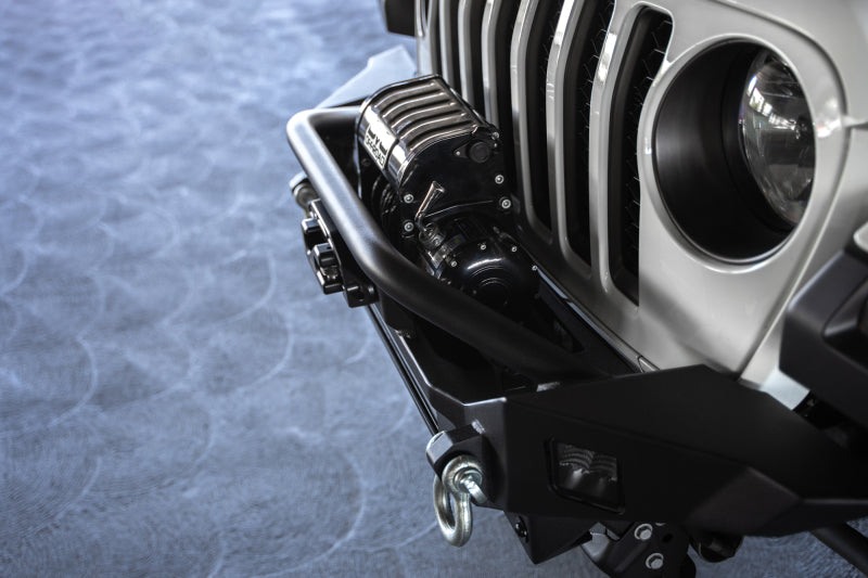 DV8 Offroad Bumpers - Steel DV8 Offroad 18-23 Jeep Wrangler JL / 20-23 Jeep Gladiator JT FS-7 Mid-Width Winch Front Bumper