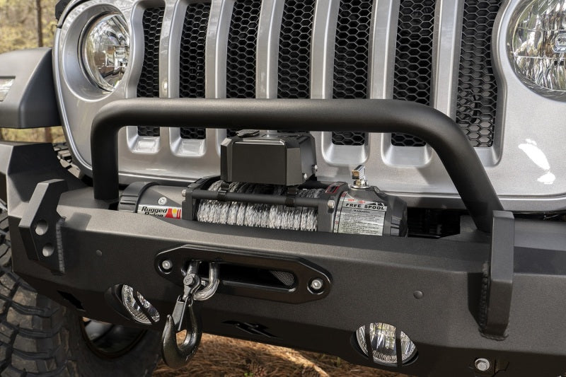 Rugged Ridge Bumpers - Steel Rugged Ridge HD Bumper Full Width Front 07-18 Jeep Wrangler JK 18-20 Jeep Wrangler JL 2020 JT