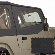 Load image into Gallery viewer, Rugged Ridge Doors Rugged Ridge Upper Soft Door Kit Black Diamond 88-95 Jeep Wrangler YJ