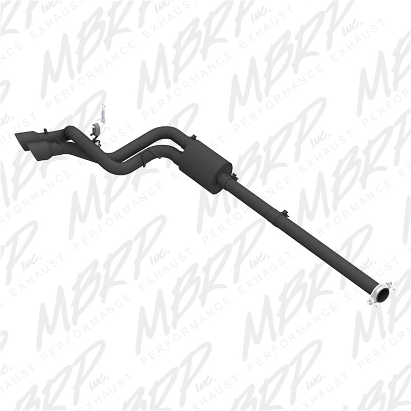 MBRP Catback MBRP 09-14 Ford F150 Pre-Axle 4.5in OD Tips Dual Outlet 3in Black Coated Cat Back Exhaust