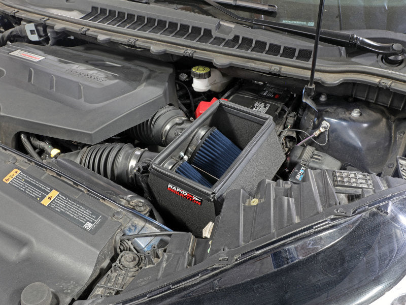 aFe Cold Air Intakes Rapid Induction Cold Air Intake System w/Pro 5R Filter 19-20 Ford Edge V6 2.7L (tt)